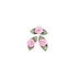 AussieSuperStore Art & Craft Essentials 10mm Grub Rose with Leaves (in 3 colours) 10mm Grub Rose with Leaves | Artificial Flower Party Decoration